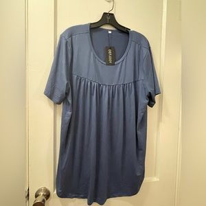 Defjooy Women’s Plus Size Blue Top New